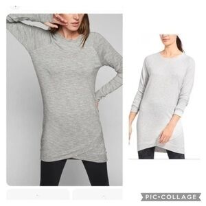 Athleta Criss Cross long sleeves mini Sweatshirt Dress size S